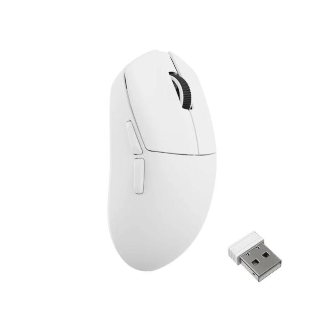 Gaming Mouse Lemokey G1 8K, Matte White 