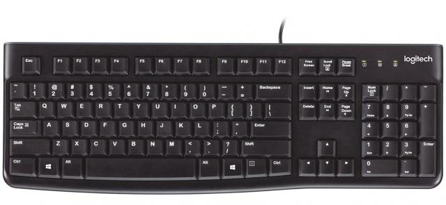 Standard keyboard Logitech K120, US 