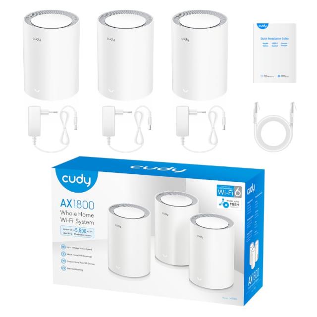 Cudy AX1800 Whole Home Mesh WiFi System 