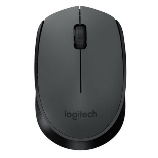 Kомплект безжични клавиатура с мишка Logitech MK235, Тъмносив 