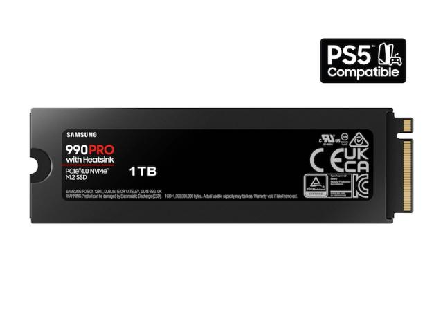 SSD SAMSUNG 990 PRO с Heatsink 1TB M.2 Type 2280, MZ-V9P1T0GW 