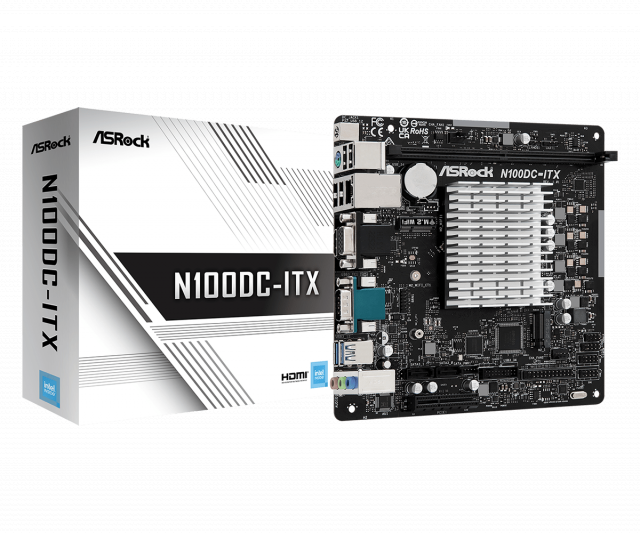 Motherboard ASROCK N100DC-ITX, Intel® Quad-Core Processor N105, Mini-ITX 