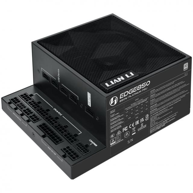 Power Supply Lian Li EDGE EG0850 Black 850W 80+ Platinum PCIe 5.1, ATX 3.1 