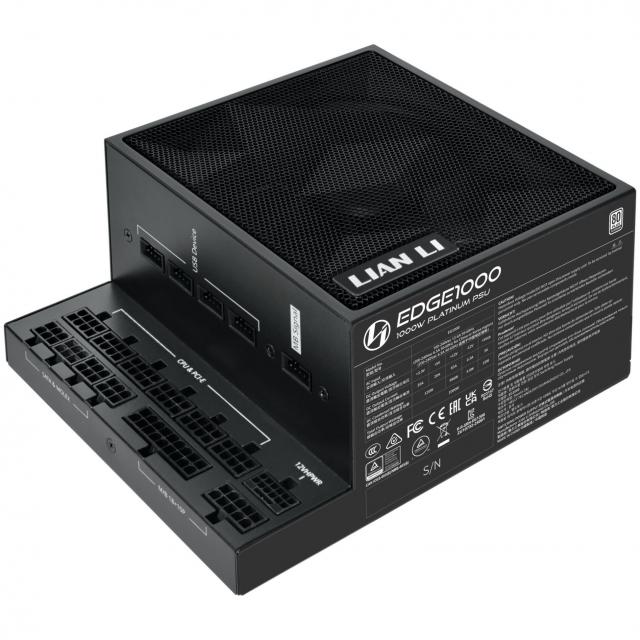 Power Supply Lian Li EDGE EG1000 Black 1000W 80+ Platinum PCIe 5.1, ATX 3.1 