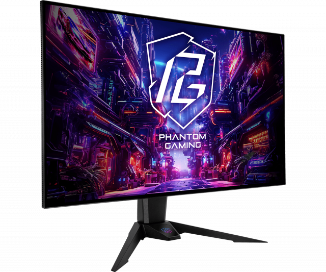 Геймърски Монитор ASRock PGO32UFS 32" OLED Dual Mode UHD/FHD 240/480Hz, 0.3ms 