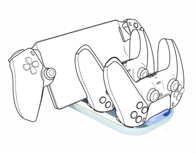 Зарядна станция Nacon, За DualSense падове и Playstation Portal 