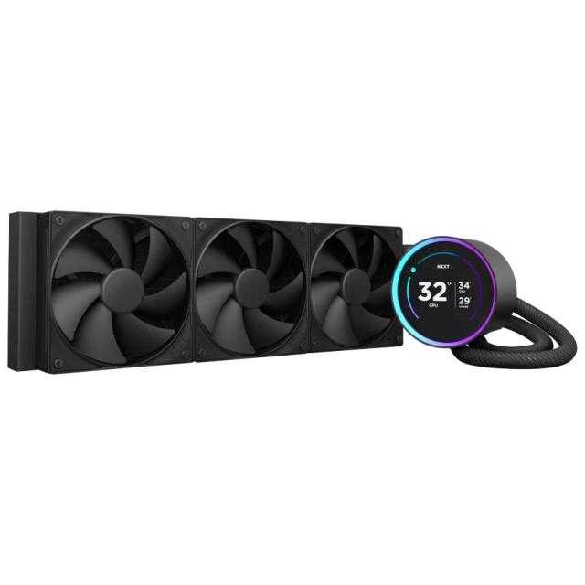 AIO Liquid Cooler NZXT Kraken Elite 360 V2 Black LCD Display 