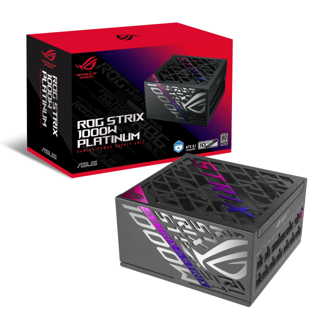 Захранващ блок ASUS ROG STRIX 1000W, 80+ Platinum PCIe 5.0, Fully Modular 