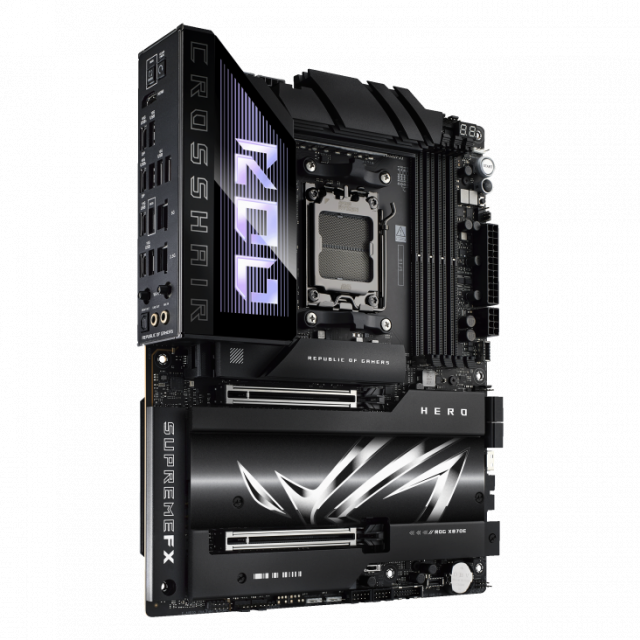 Дънна платка ASUS ROG STRIX X870E-E HERO WIFI AM5 DDR5 