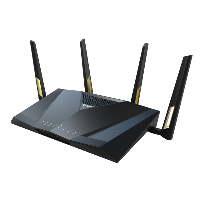 Wireless Router ASUS RT-AX88U Pro, AX6000 Dual Band WiFi 6 (802.11ax), AiProtection Pro, 6000 Mbps 