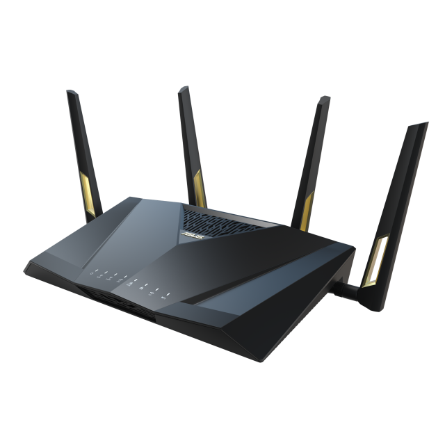 Безжичен Рутер ASUS RT-AX88U Pro, AX6000 Dual Band WiFi 6 (802.11ax), AiProtection Pro, 6000 Mbps 