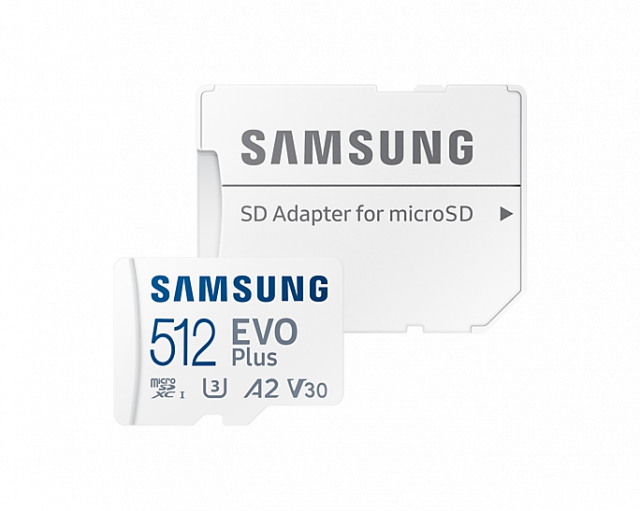 Memory card Samsung EVO Plus microSDXC, 512GB, Adapter 