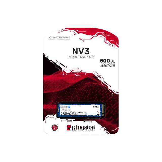 SSD KINGSTON NV3 M.2-2280 PCIe 4.0 NVMe 500GB 