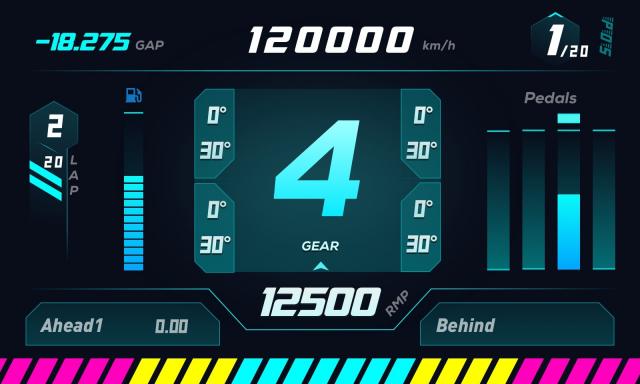 MOZA RM High-Definition Digital Dashboard 