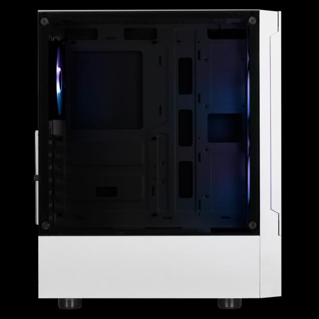 Gamdias кутия ATX - TALOS E3 MESH White - aRGB, Tempered Glass 