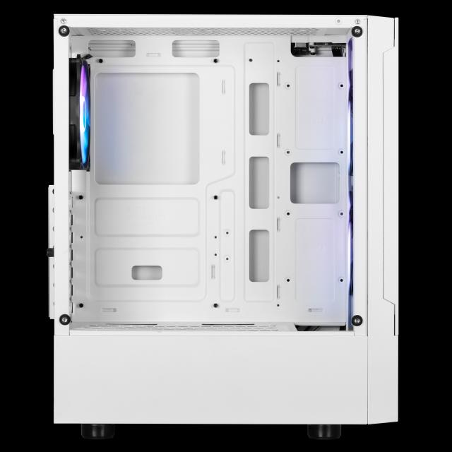 Gamdias кутия ATX - TALOS E3 MESH White - aRGB, Tempered Glass 