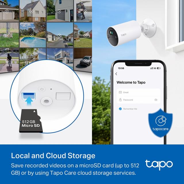 TP-Link Tapo C410 - Smart Wire-Free Indoor/Outdoor Security Camera 