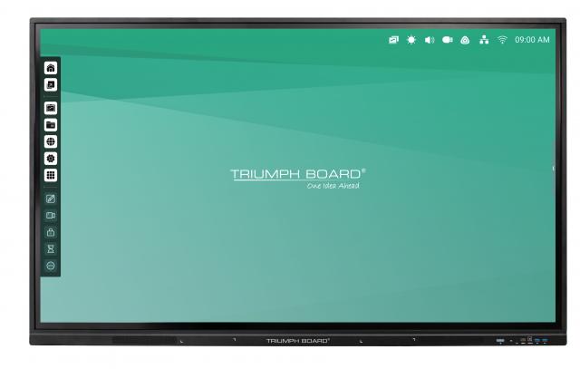 Интерактивен мулти-тъч дисплей TRIUMPH BOARD 75" IFP, Черен панел, Android 14 