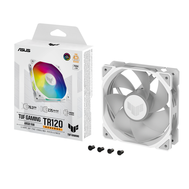 Fan ASUS TUF GAMING TR120 ARGB Reverse - White 