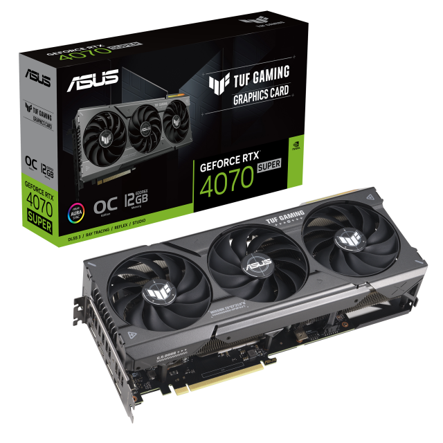 Видео карта ASUS TUF Gaming GeForce RTX 4070 SUPER 12GB GDDR6X OC Edition 