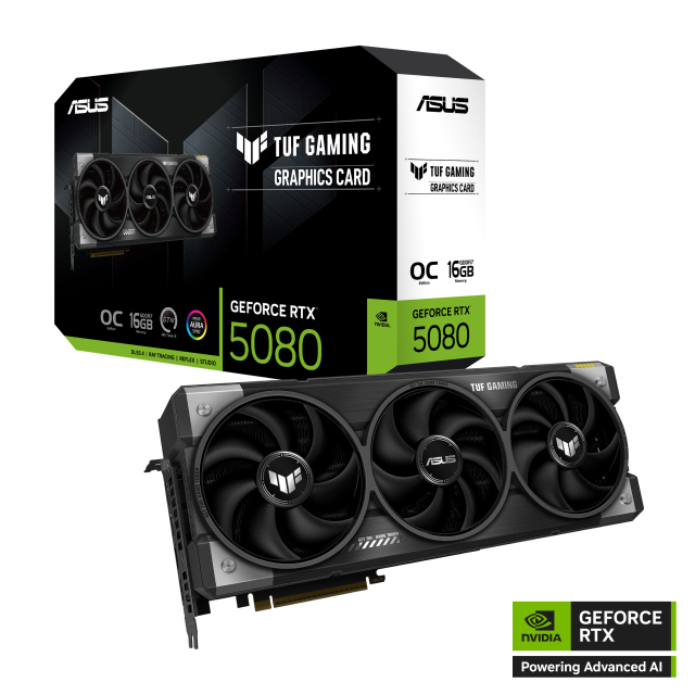 Видео карта ASUS TUF Gaming GeForce RTX 5080 OC 16GB GDDR7 