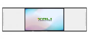 Интерактивна система All-in-one VALI 146", 75" мулти-тъч дисплей с Android, 2 бр. инт. бяла дъска, вграден OPS с Win 11 Pro, вградена камера с микрофон