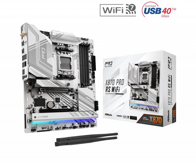 Дънна платка ASROCK X870 PRO RS WIFI, Socket AM5 