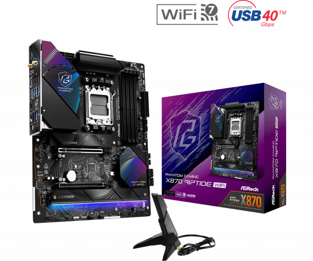 Дънна платка ASROCK X870 RIPTIDE WIFI, Socket AM5 