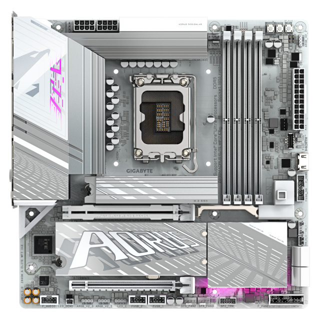 Дънна платка GIGABYTE Z890M AORUS ELITE WIFI 7 ICE, LGA 1851 