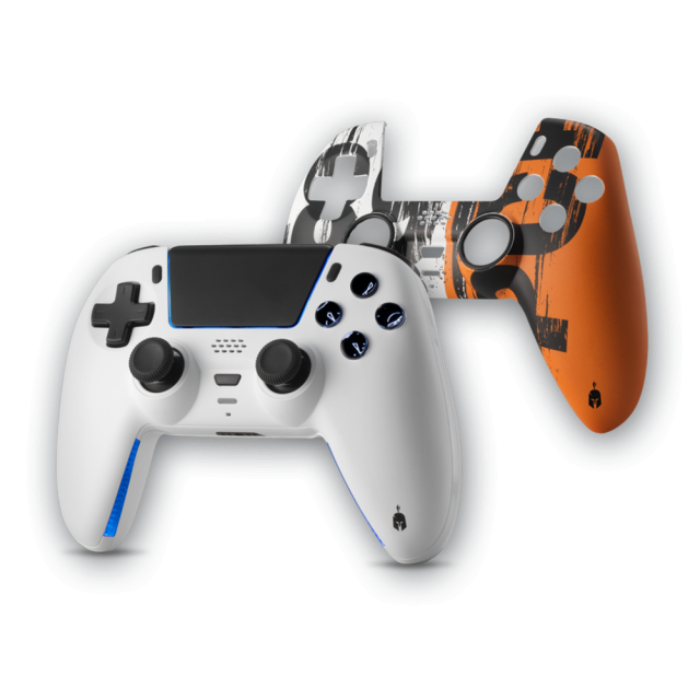 Безжичен геймпад Spartan Gear Sarissa за PC/PS4/PS5/Switch - Бял 