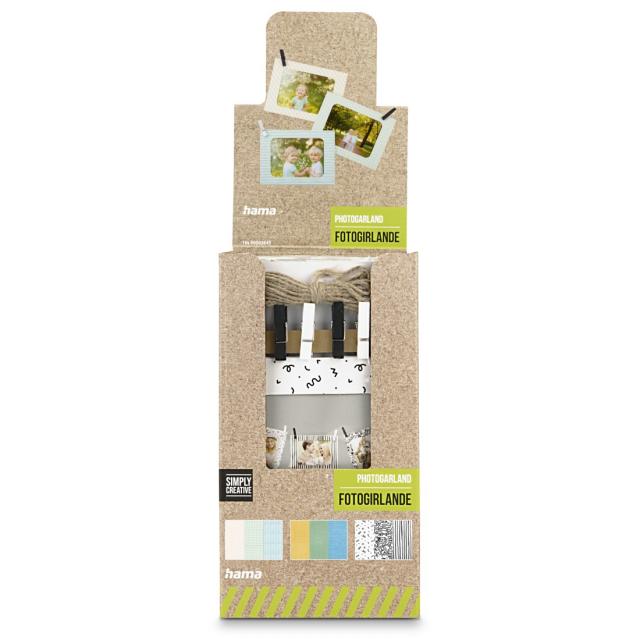 Hama "Mix" Photo Garland with Clips and Cord, Assorted 