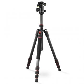 Hama "Ramble II Duo Carbon" travel tripod for camera and mobile phone, 160cm
