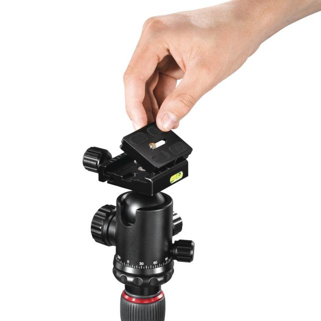 Hama "Ramble II Duo Carbon" travel tripod for camera and mobile phone, 160cm 