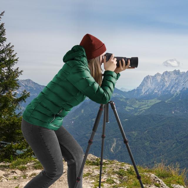 Hama "Ramble II Duo Carbon" travel tripod for camera and mobile phone, 160cm 