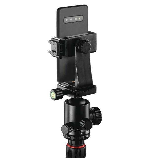 Hama "Ramble II Duo Carbon" travel tripod for camera and mobile phone, 160cm 
