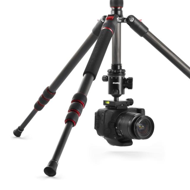 Hama "Ramble II Duo Carbon" travel tripod for camera and mobile phone, 160cm 
