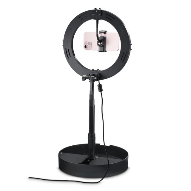 Hama "SpotLight FoldUp RGB 102" LED-RGB Ring Light, Smartphone Kit, Folding 