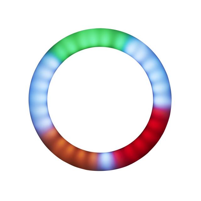 Hama "SpotLight FoldUp RGB 102" LED-RGB Ring Light, Smartphone Kit, Folding 