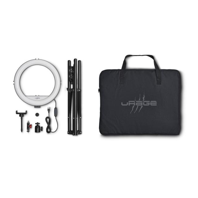 uRage "Streamlight 900" LED Ring Light, Streaming Ring Light with Tripod, 12" 