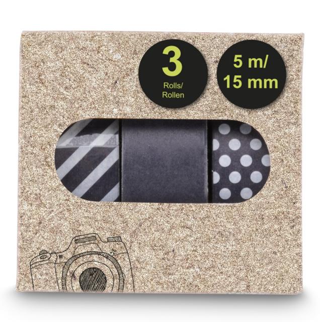 HAMA Хартиено тиксо за снимки, 1.5x500 см, различни мотиви, в комплекти от 3 бр 