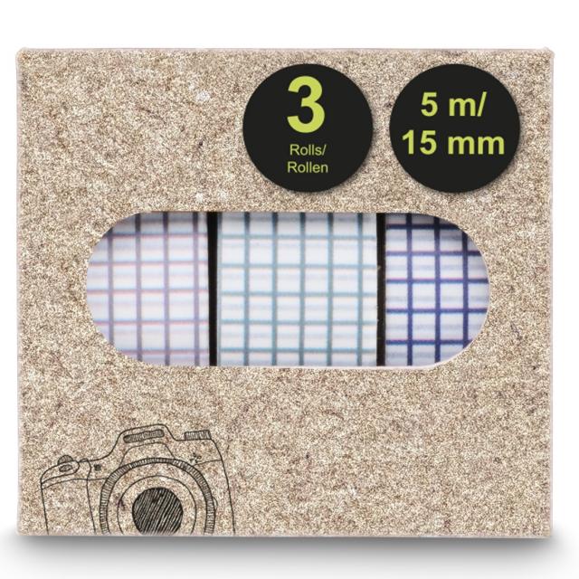 HAMA Хартиено тиксо за снимки, 1.5x500 см, различни мотиви, в комплекти от 3 бр 