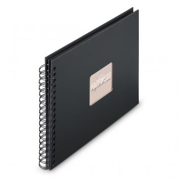 Hama "Fine Art" Spiral Album, 28x24 cm, 50 Black Pages, New Black