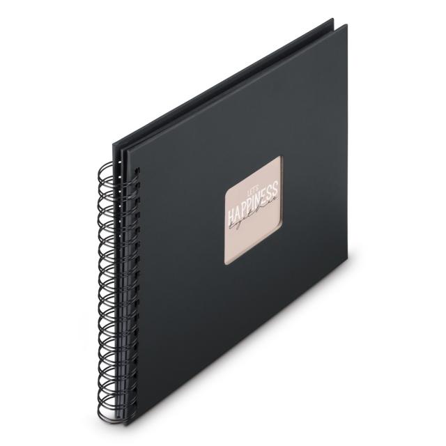 Hama "Fine Art" Spiral Album, 28x24 cm, 50 Black Pages, New Black 