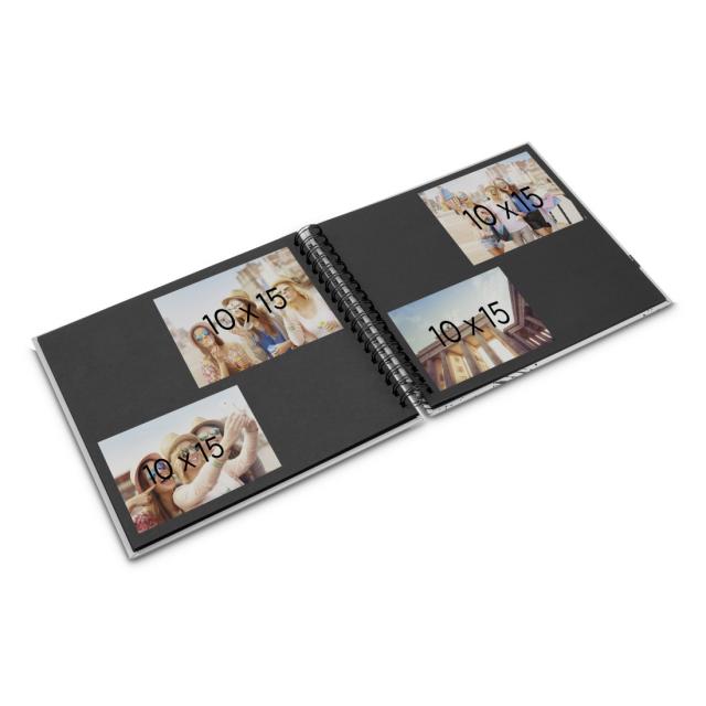 Hama "Fine Art" Spiral Album, 28x24 cm, 50 Black Pages, New Black 