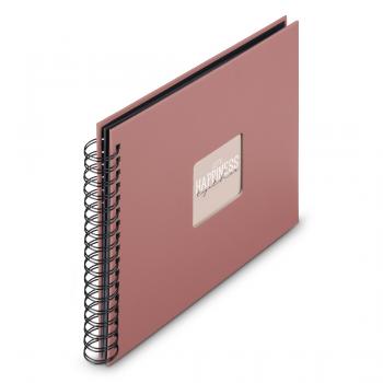 Hama "Fine Art" Spiral Album, 28x24 cm, 50 Black Pages, Terra