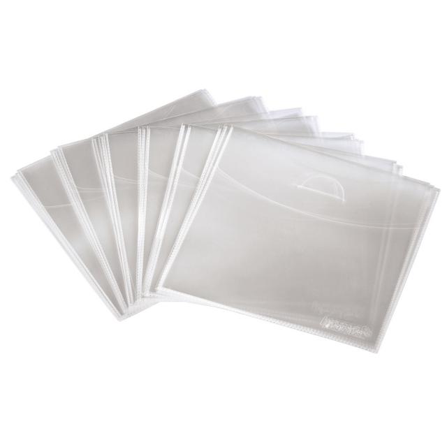 Hama CD/DVD Protective Sleeves, PP, pack of 75, transparent 