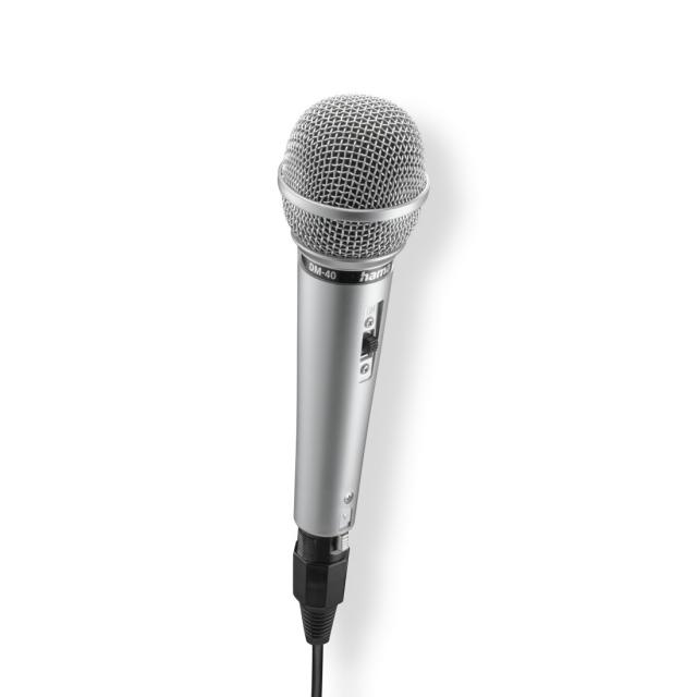 Hama “Jam Star” Dynamic Microphone, Jack Cable 3 m + Adapter, On/Off 