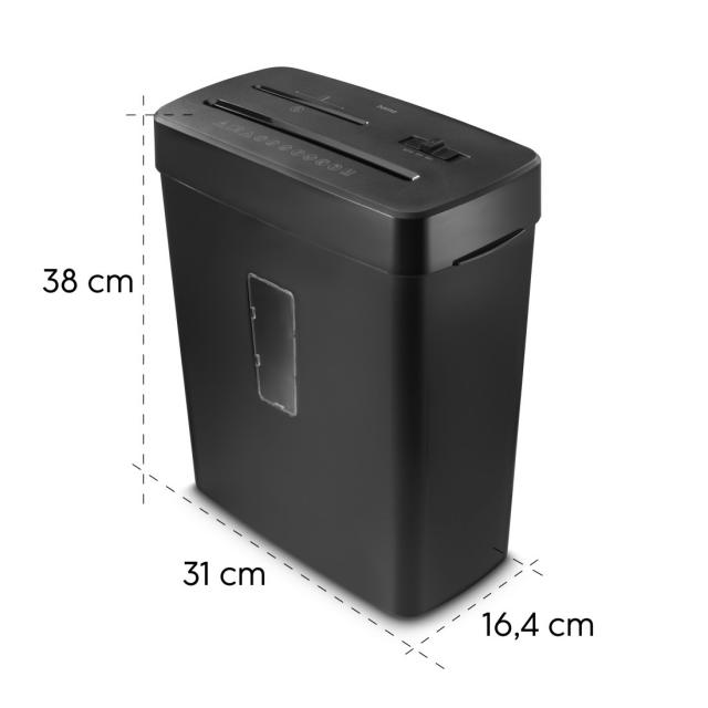 Hama “Prime M50CD-B” Document Shredder, Shredder with Security Level P5 T2 E2 O1, black 