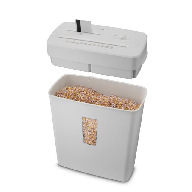 Hama “Prime M50CD-B” Document Shredder, Shredder with Security Level P5 T2 E2 O1, бял 