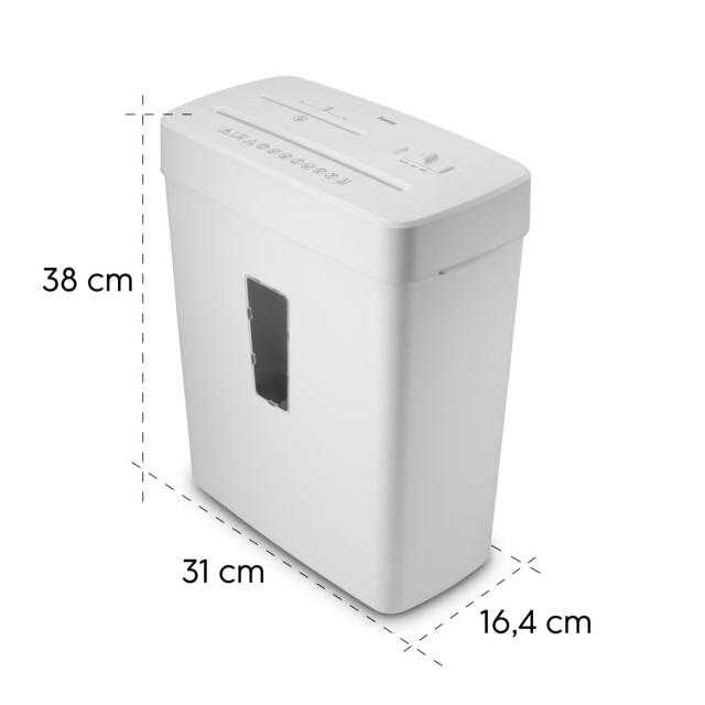 Hama “Prime M50CD-B” Document Shredder, Shredder with Security Level P5 T2 E2 O1, бял 